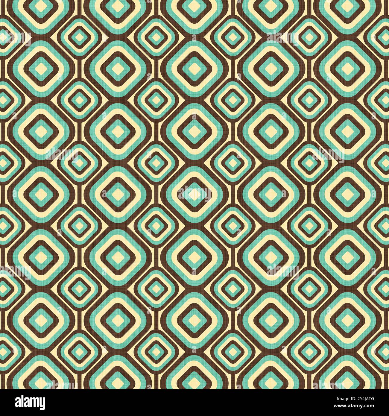 Retro Mid Century 1970s Pattern Stock Photo