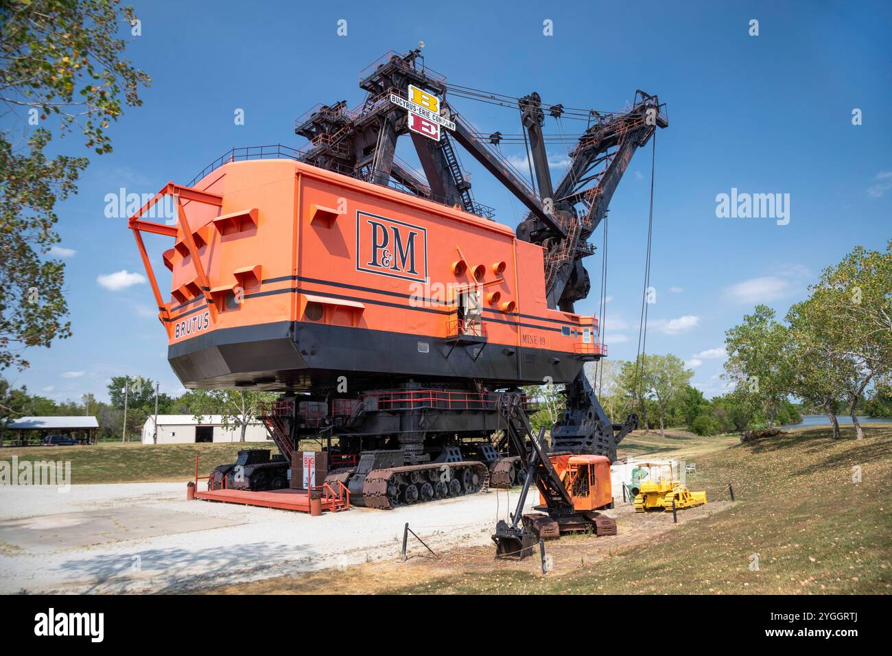 West Mineral, Kansas - Big Brutus, the world's largest electric shovel built by Bucyrus-Erie for the Pittsburg and Midway coal mining company. The mac Stock Photo