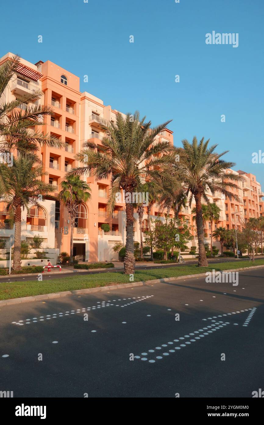 Beachside apartment blocks, King Abdullah Economic City, Saudi Arabia. No MR or PR Stock Photo