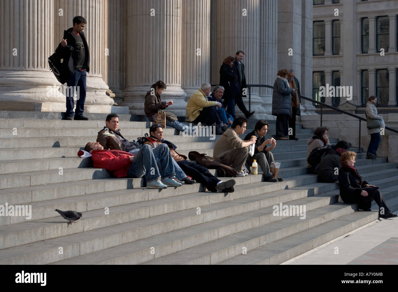 St Pauls Cathedral Steps London England UK Stock Photo