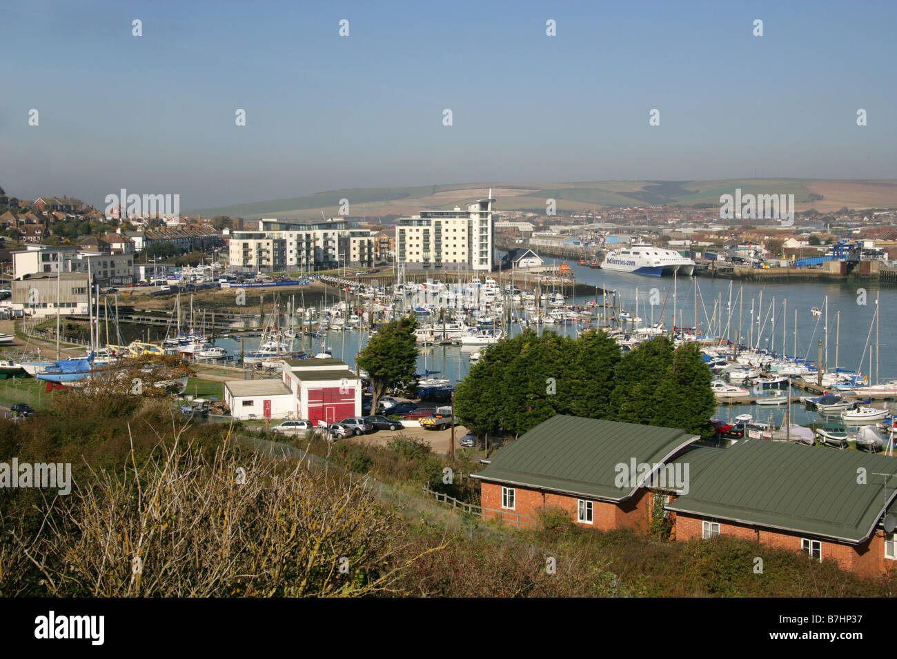 Newhaven Harbour, East Sussex, UK Stock Photo