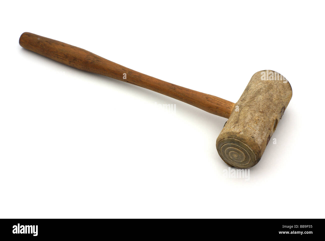 Vintage wood mallet Stock Photo