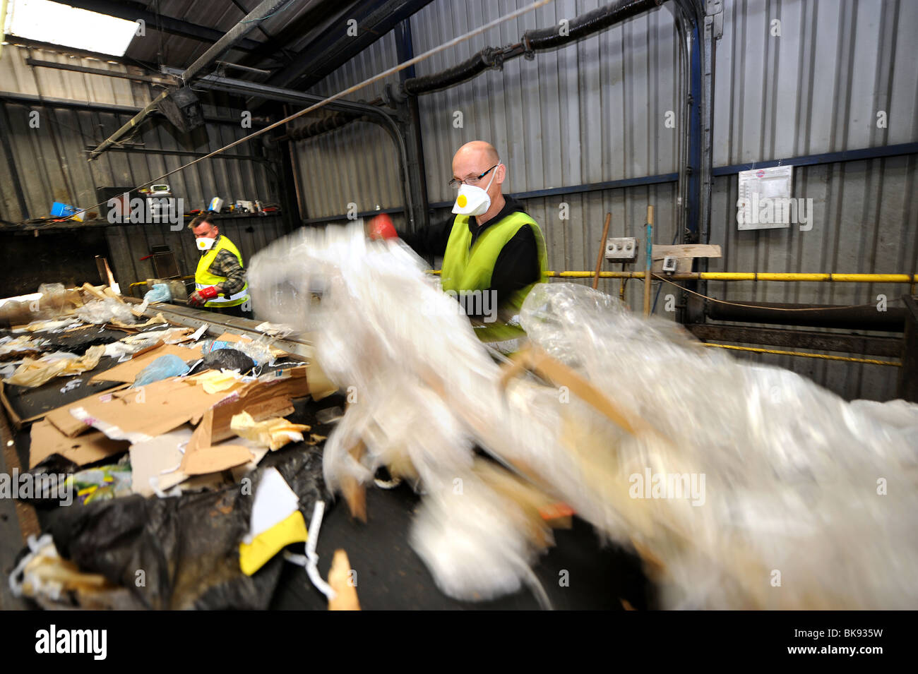 Waste management site Stock Photo