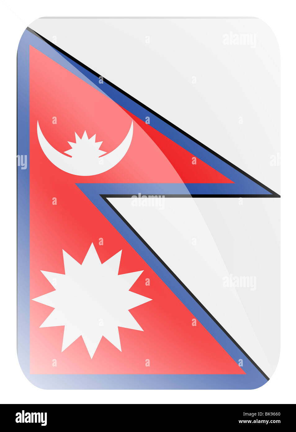 Nepal flag Stock Photo - Alamy