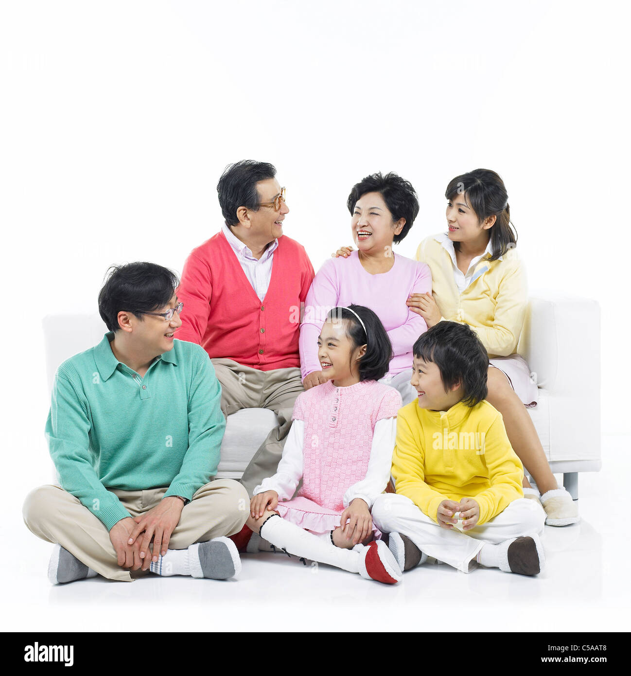 Family smiling Stock Photo