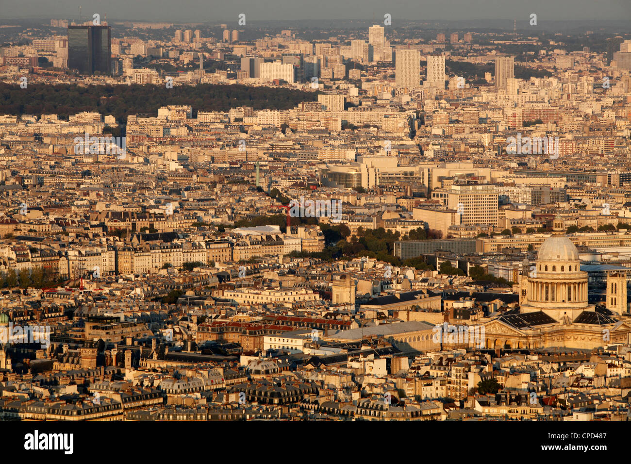 Aerial view of Paris, France, Europe Stock Photo