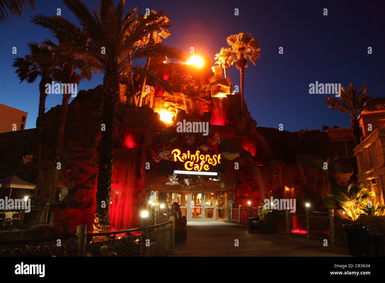 Rainforest Cafe, Galveston Texas Stock Photo