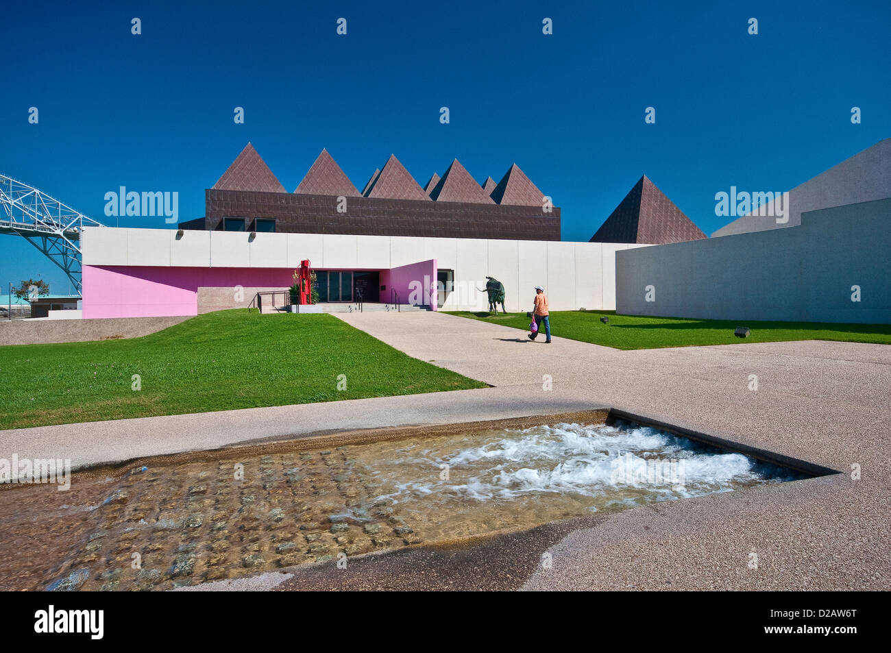 Art Museum of South Texas, designed by Philip Johnson, Corpus Christi, Gulf Coast, Texas, USA Stock Photo