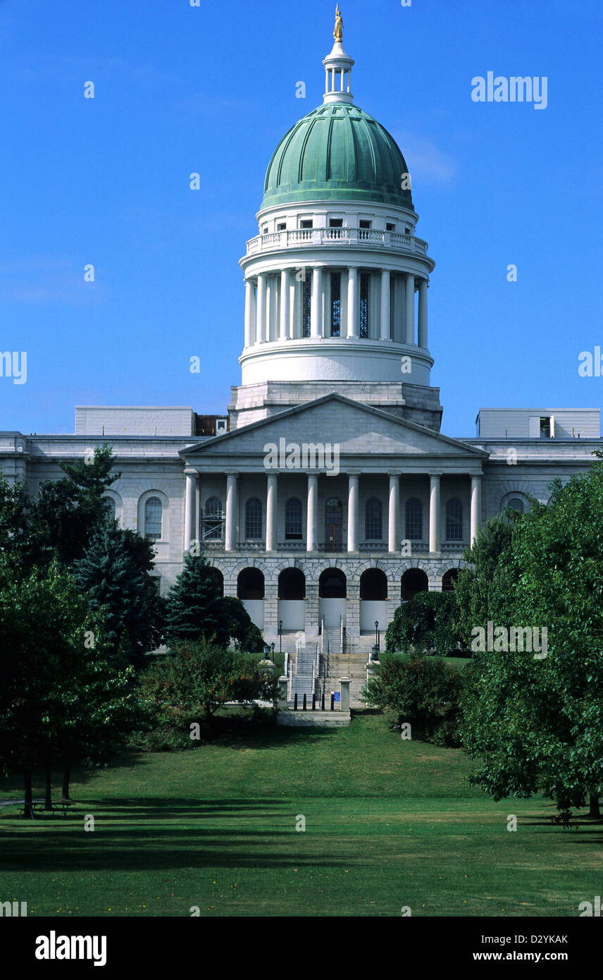 Elk282-1002v Maine, Augusta, Statehouse, Maine State Capitol, 1829 Stock Photo