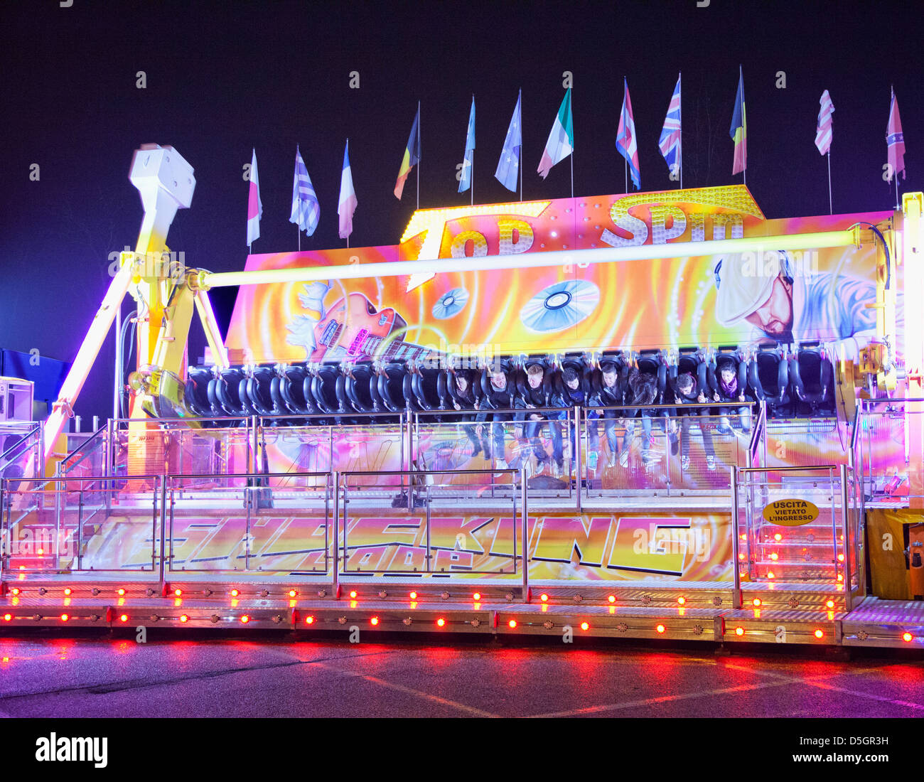 A toboggan at Luna Park Stock Photo