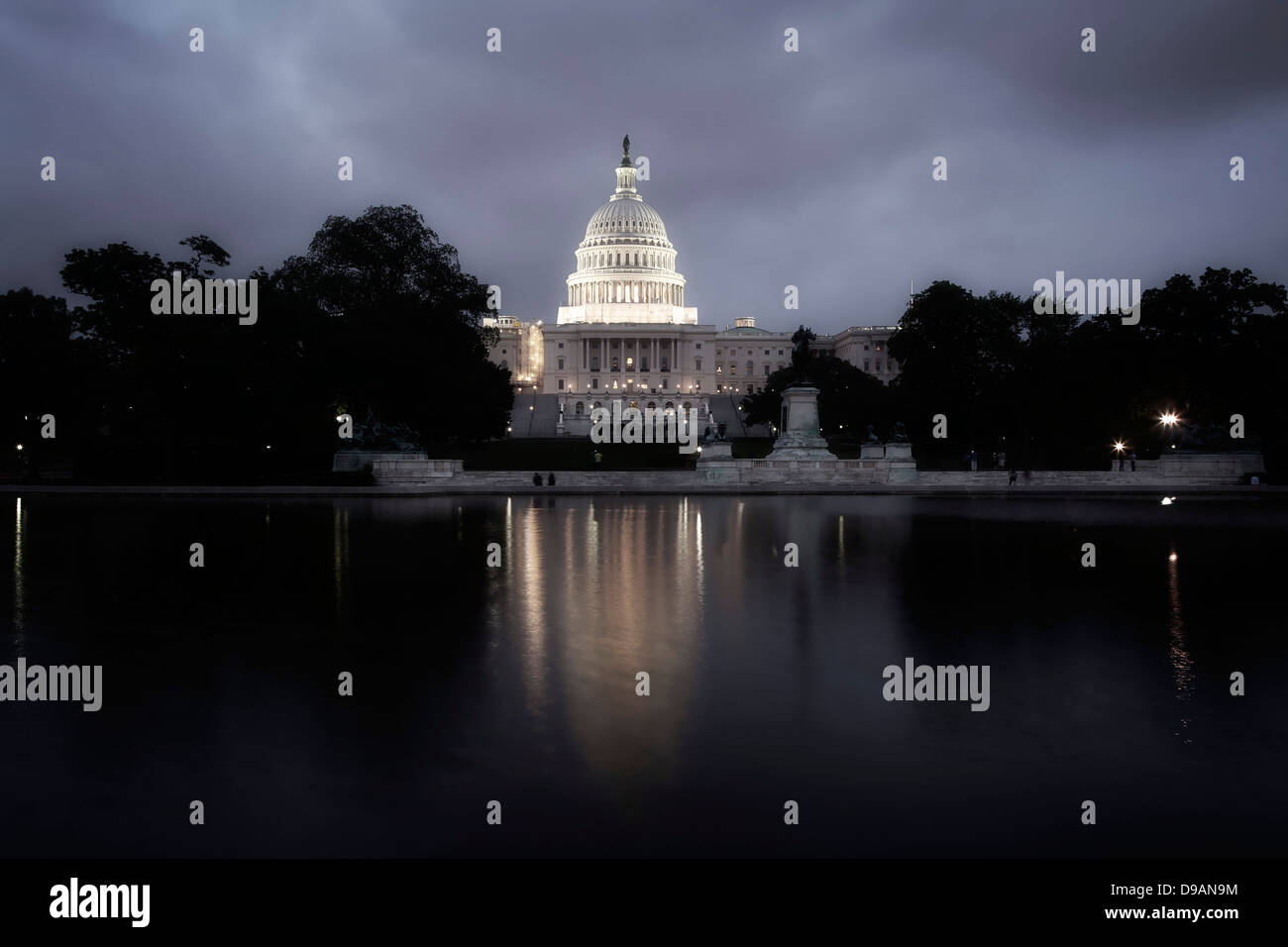 The Capitol Building, home to the Senate and the US House of Representatives on the National Mall, Washington DC Stock Photo