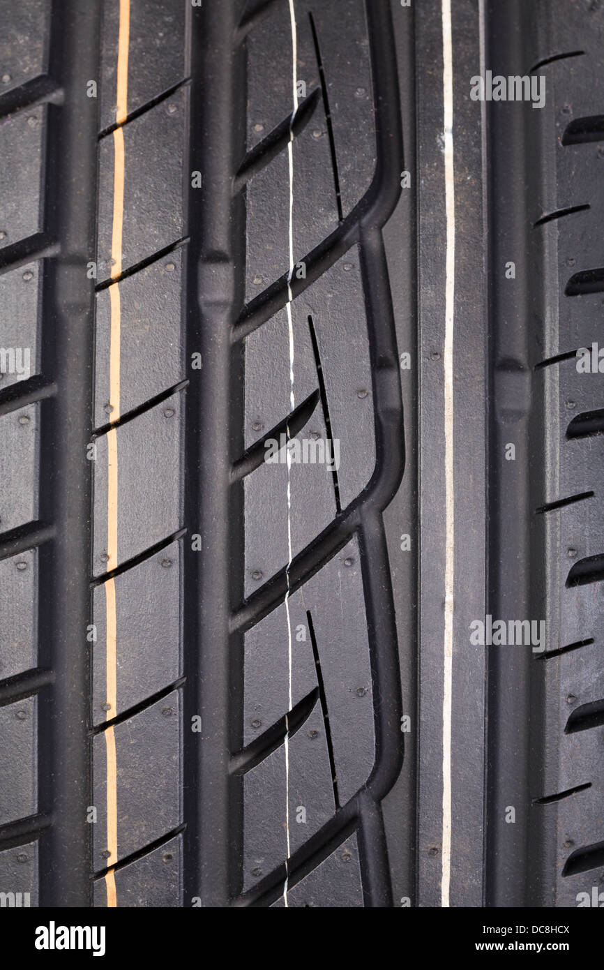 Close-up image or new vehicle tire tread pattern Stock Photo - Alamy