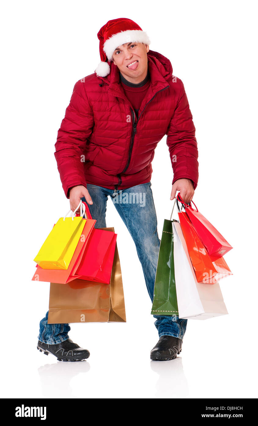 Man in winter clothing Stock Photo