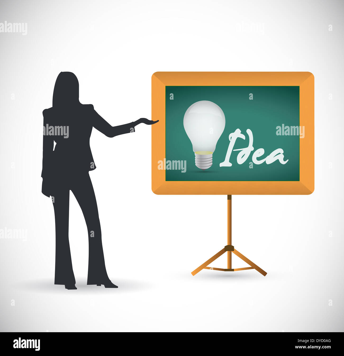 Idea presentation concept illustration design Stock Photo