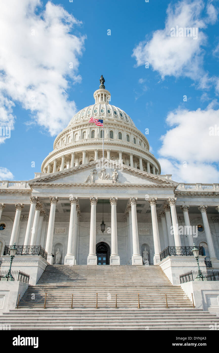 The front of the Capital building in Washington DC Stock Photo