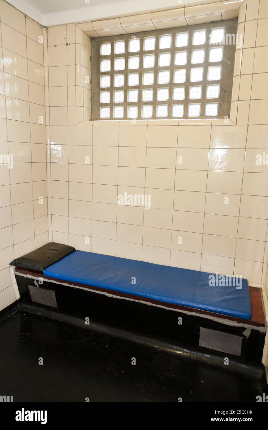 Metropolitan Police service ( old / traditional ) Police station custody suite / suites / cell / cells in Twickenham. London UK Stock Photo