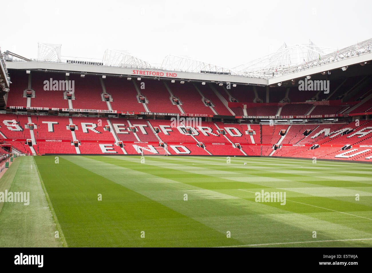 Old Trafford. MUFC. Stock Photo