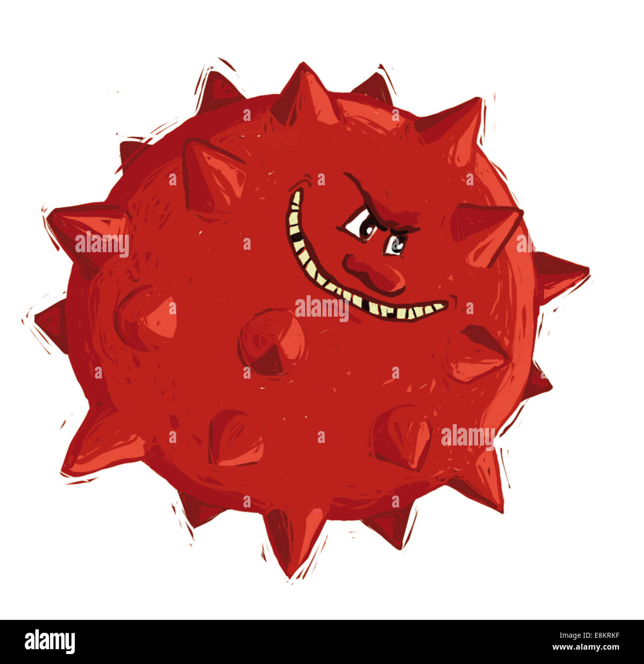 A virus character. Stock Photo