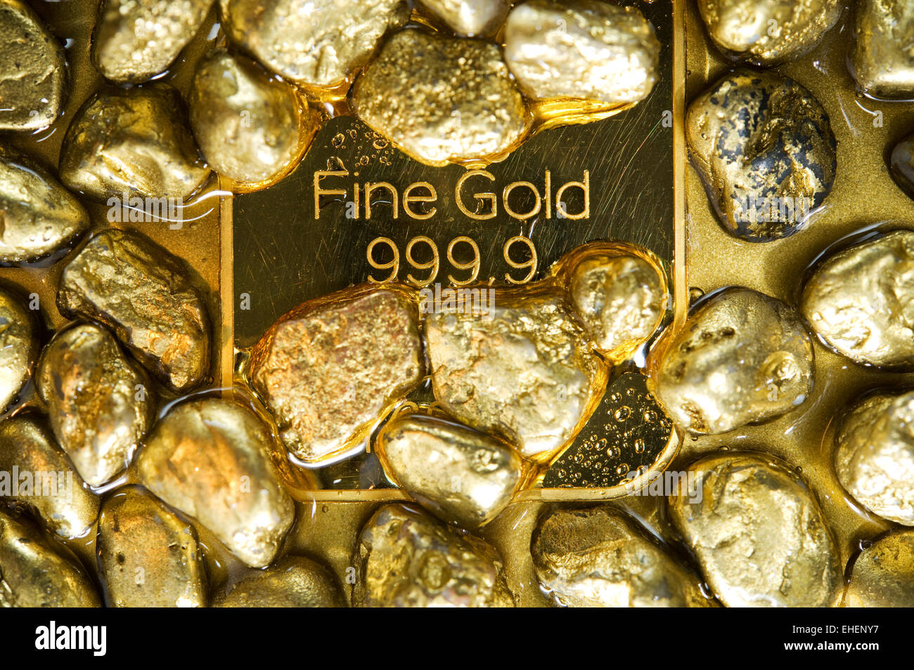 pure gold Stock Photo