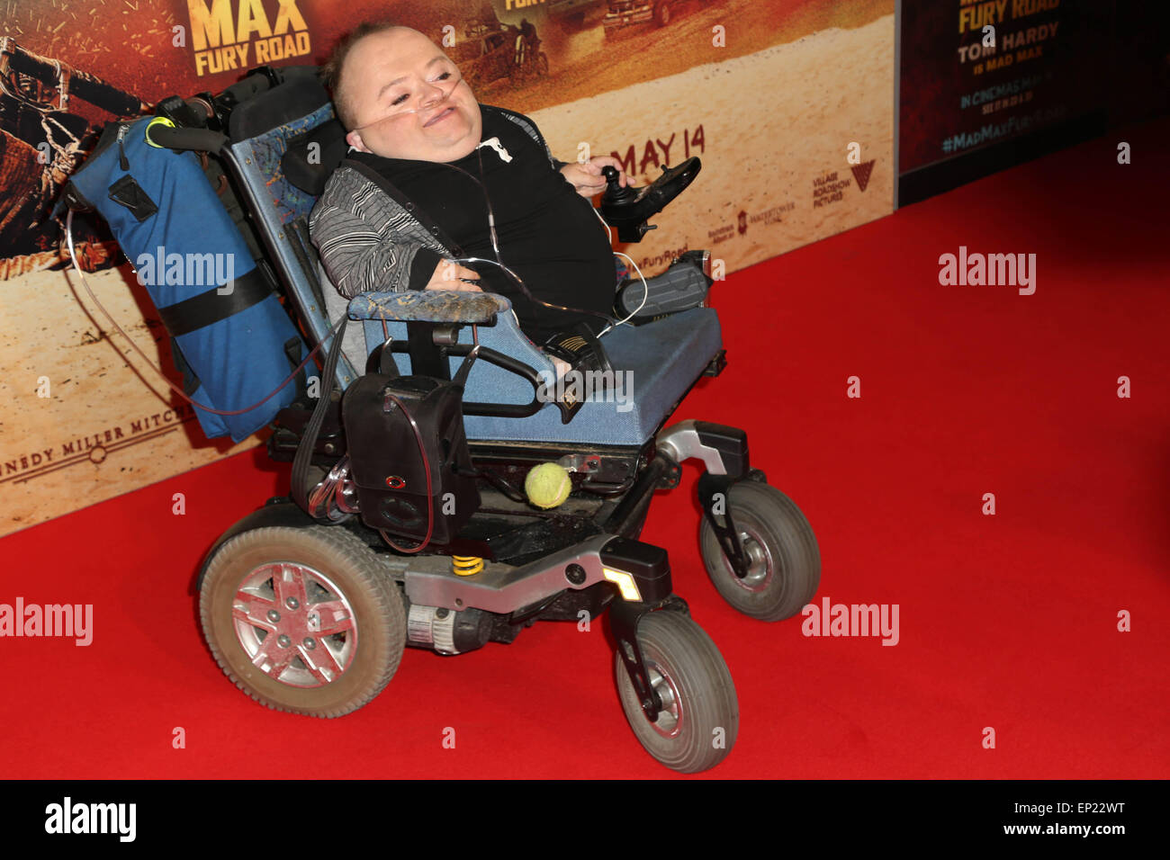 Sydney, Australia. 13 May 2015. Pictured: Quentin Kenihan Companion (Corpus Colossus). Cast and crew from the film Mad Max: Fury Road and celebrities walked the red carpet at Event Cinemas, George Street in Sydney. © Richard Milnes/Alamy Live News Credit:  Richard Milnes/Alamy Live News Stock Photo