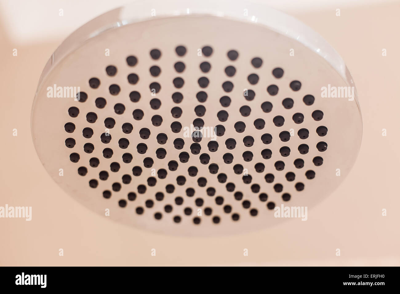 Modern luxury chrome shower diffuser Stock Photo