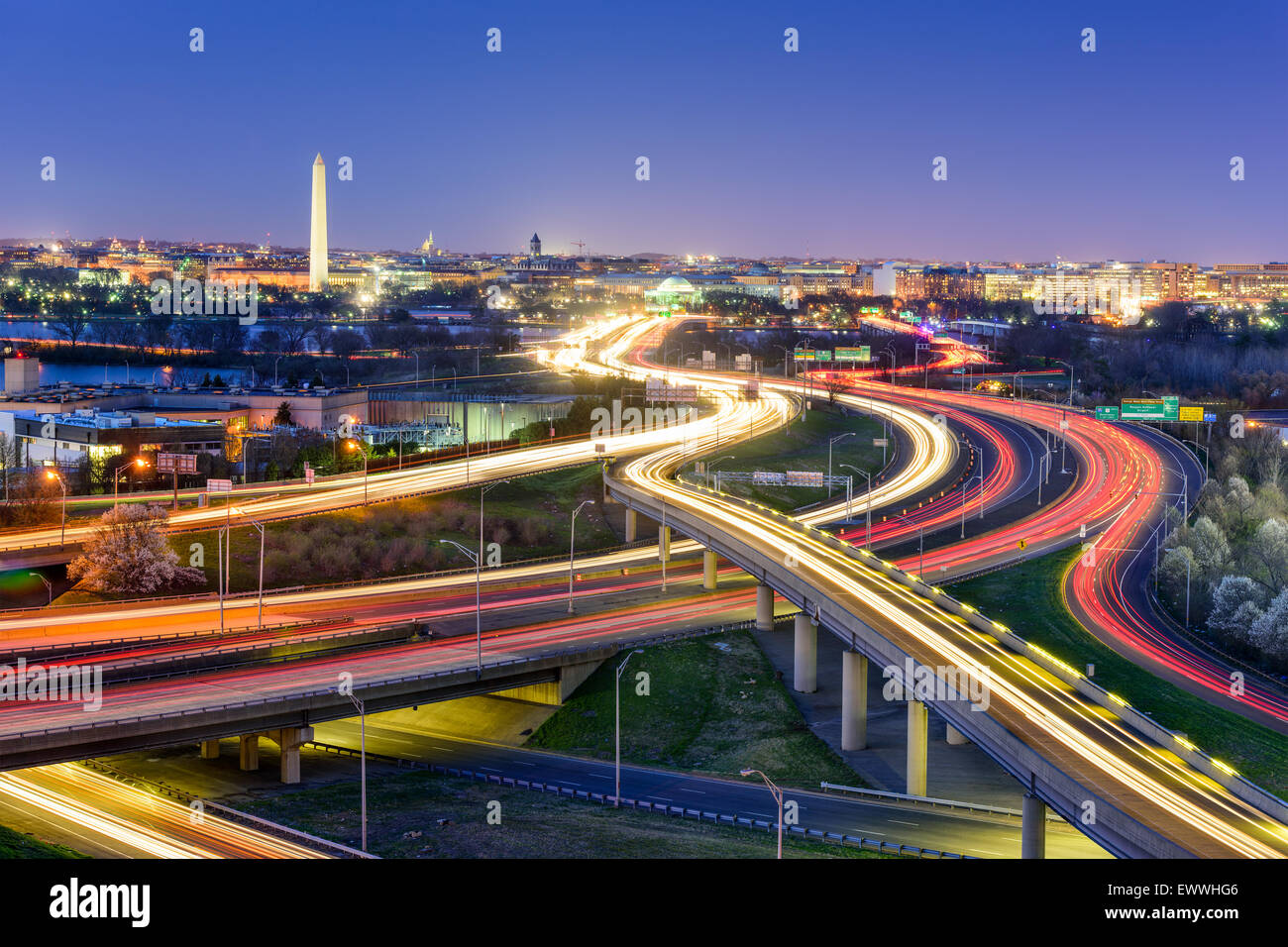 Washington, DC, USA  skyline at night. Stock Photo