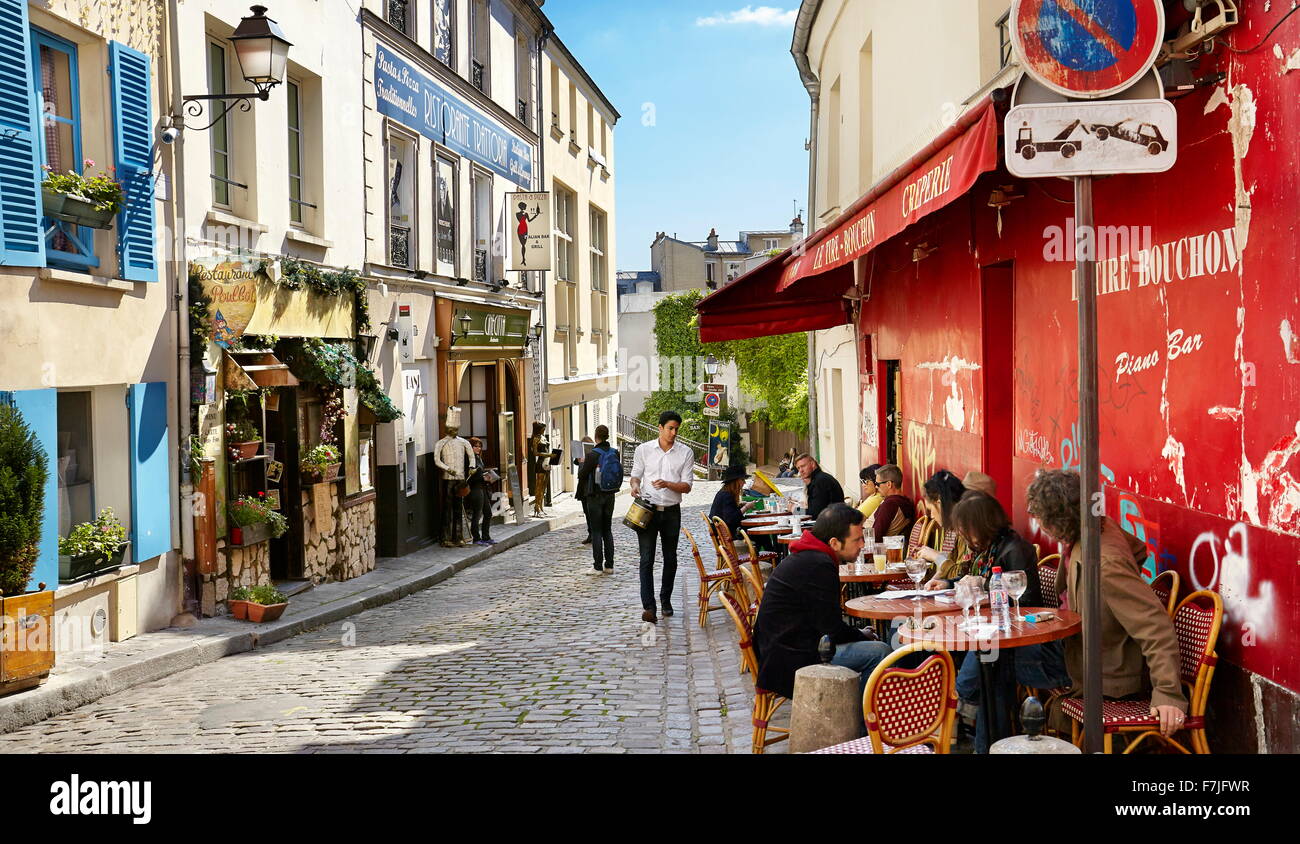 Montmartre District, Paris, France Stock Photo