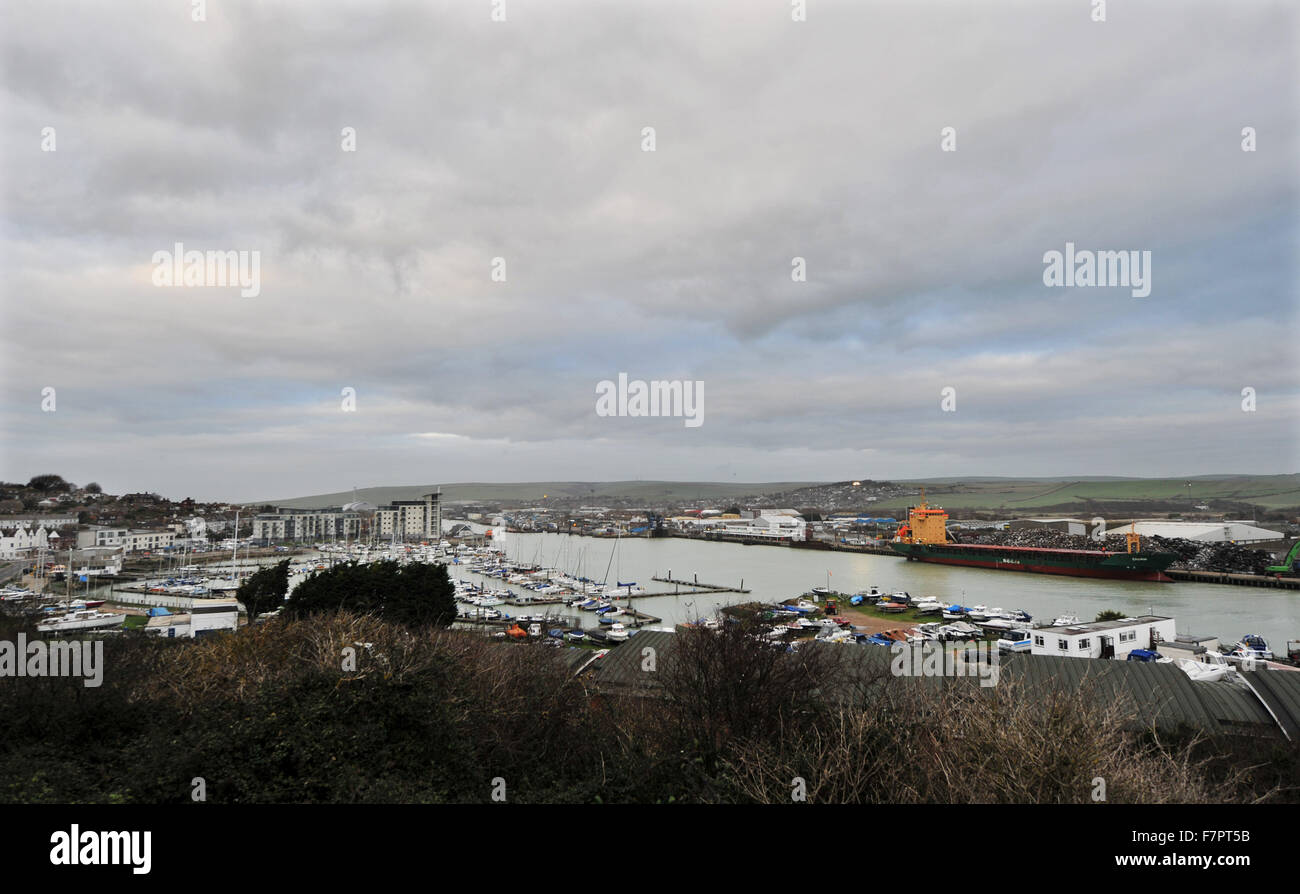 Newhaven Harbour East Sussex England UK Stock Photo