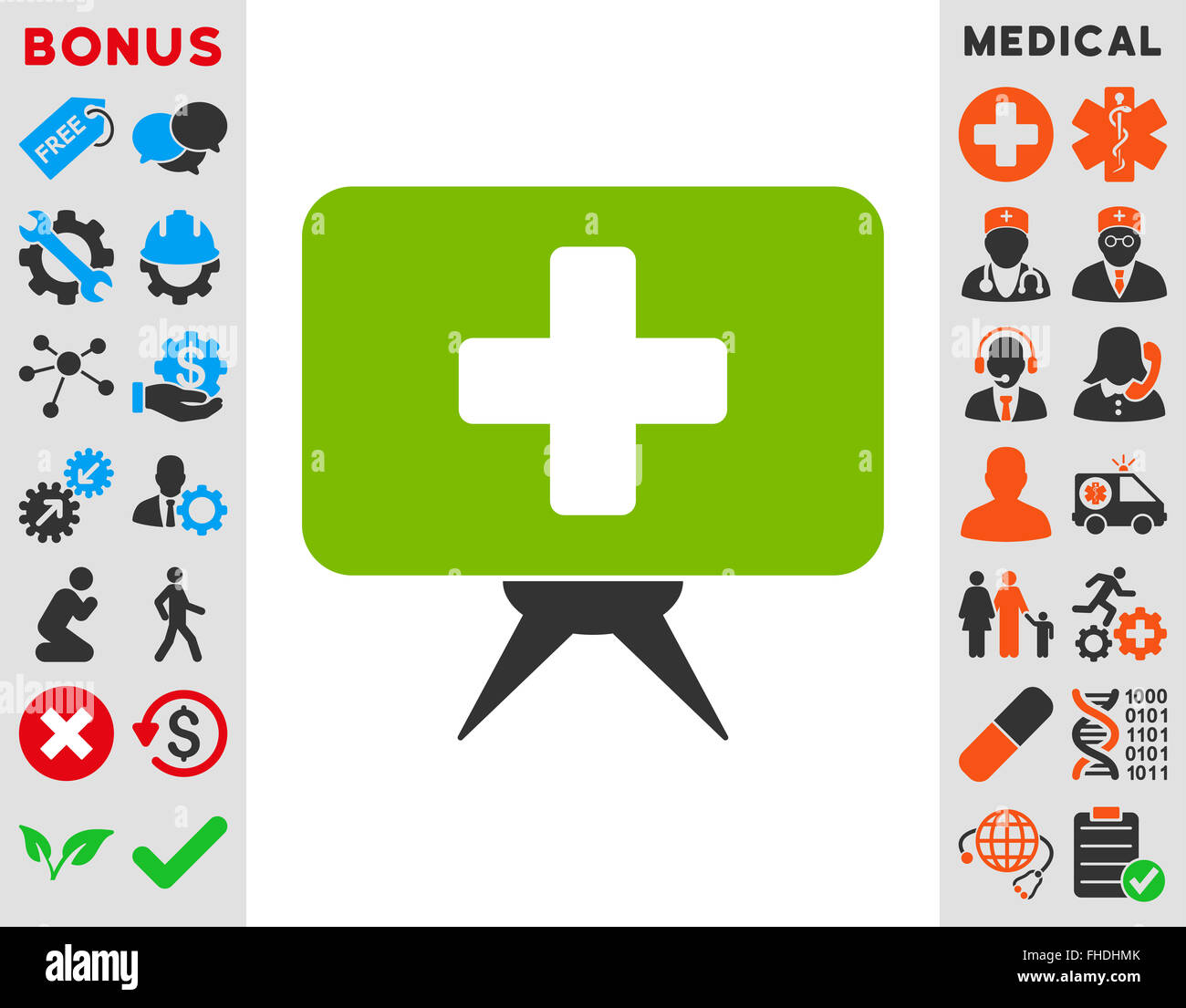 Health Care Presentation Icon Stock Photo