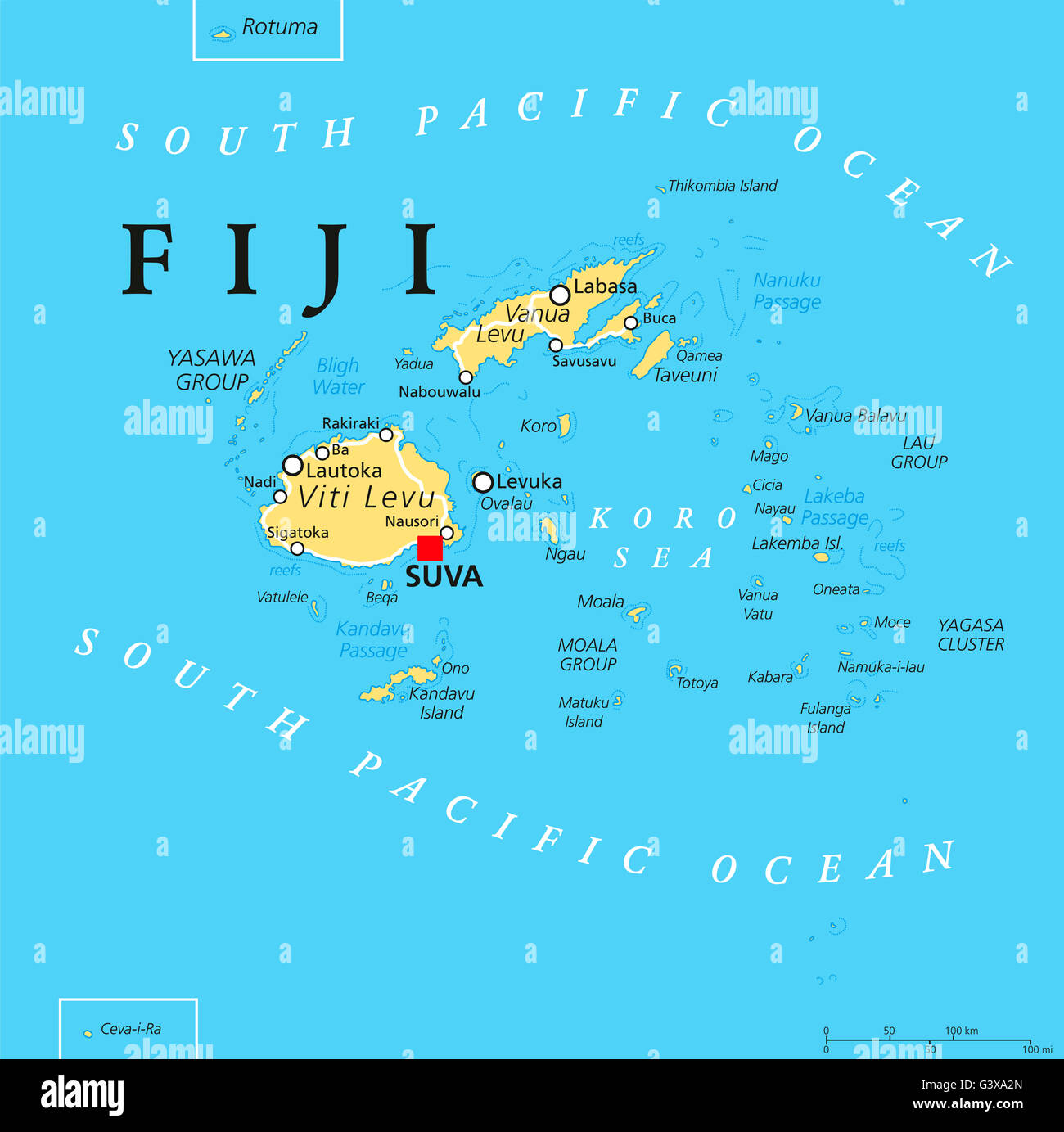 Where Is Fiji Islands On World Map