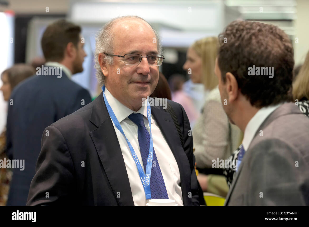 Businessmen talking casually at a conference - Washington, DC USA Stock Photo