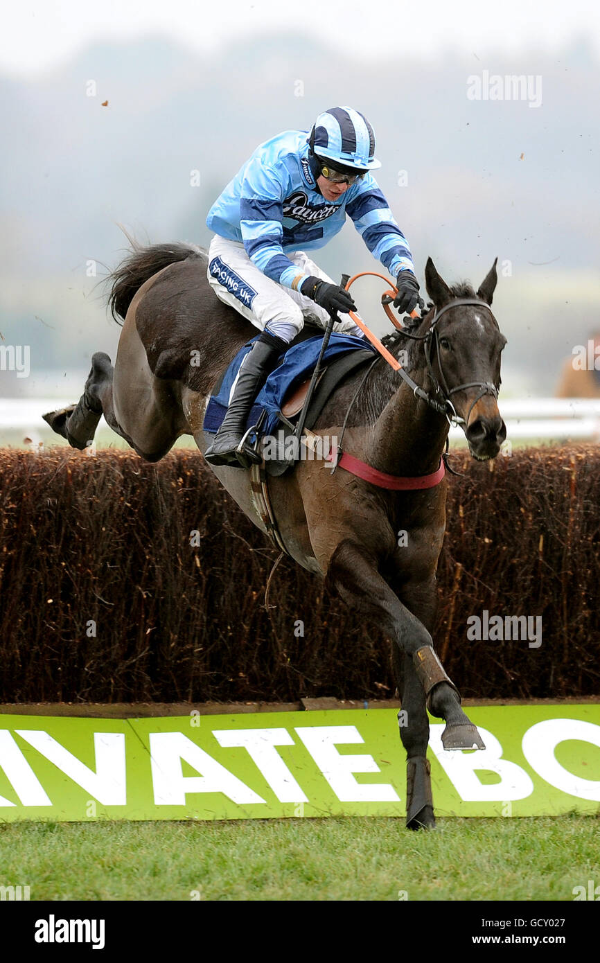 Horse Racing - Christmas Party Day - Newbury Racecourse Stock Photo