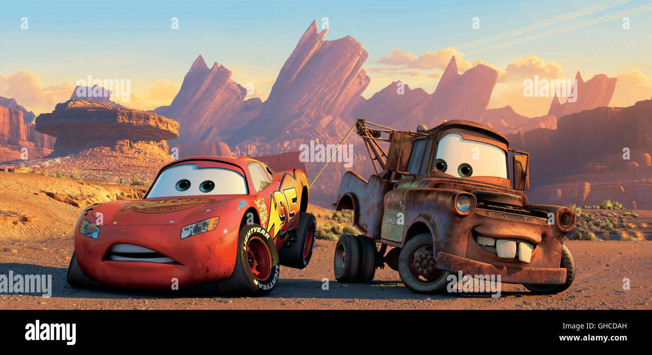 CARS USA 2006 John Lasseter McQueen and Mater Regie: John Lasseter Stock Photo