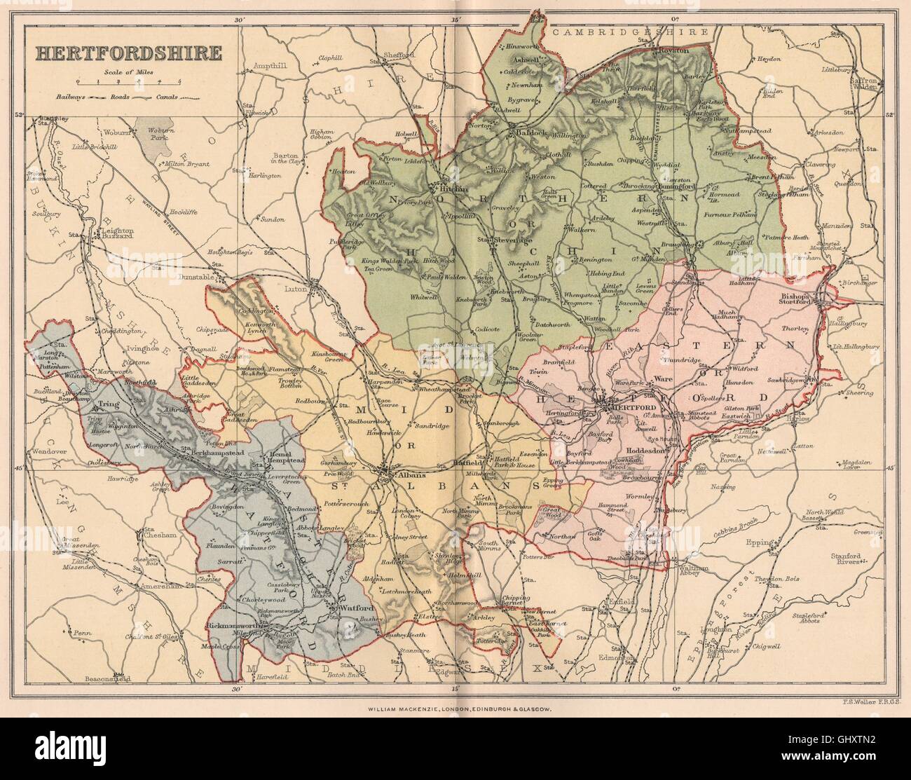 Hertfordshire County Map Tiger Moon - vrogue.co