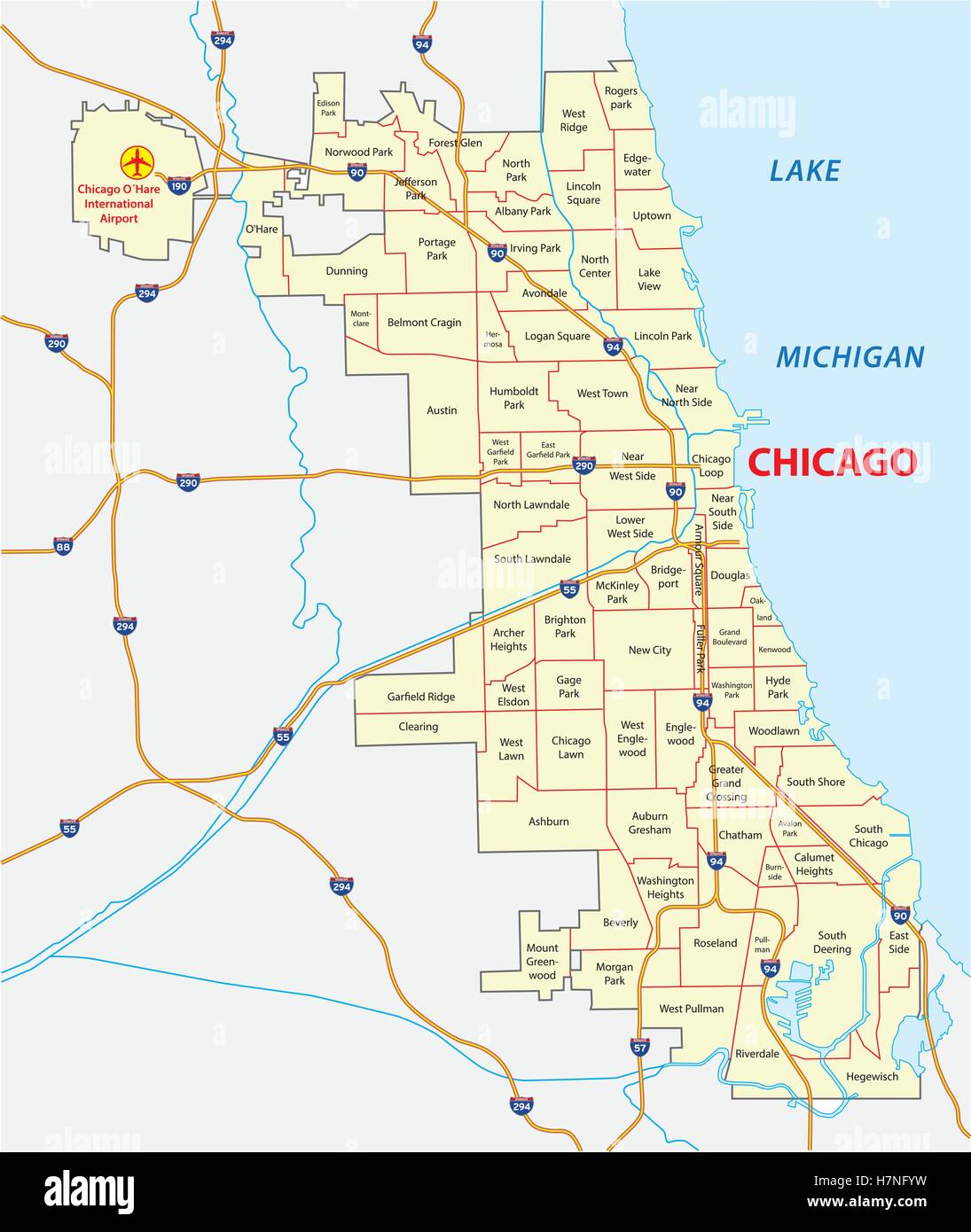 Map Of Chicago