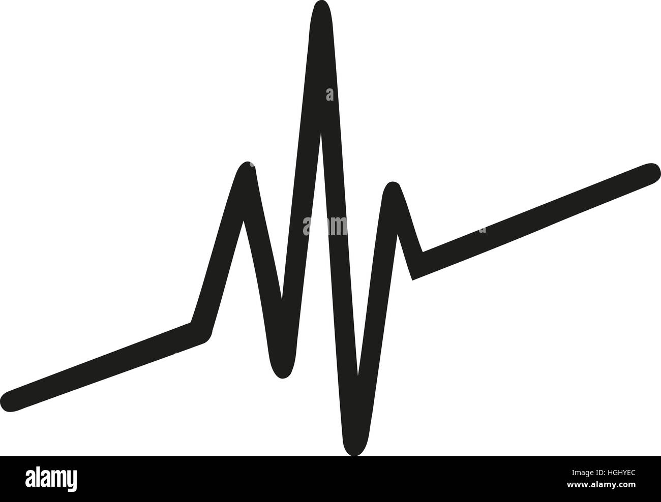 Heartbeat diagonal Stock Photo