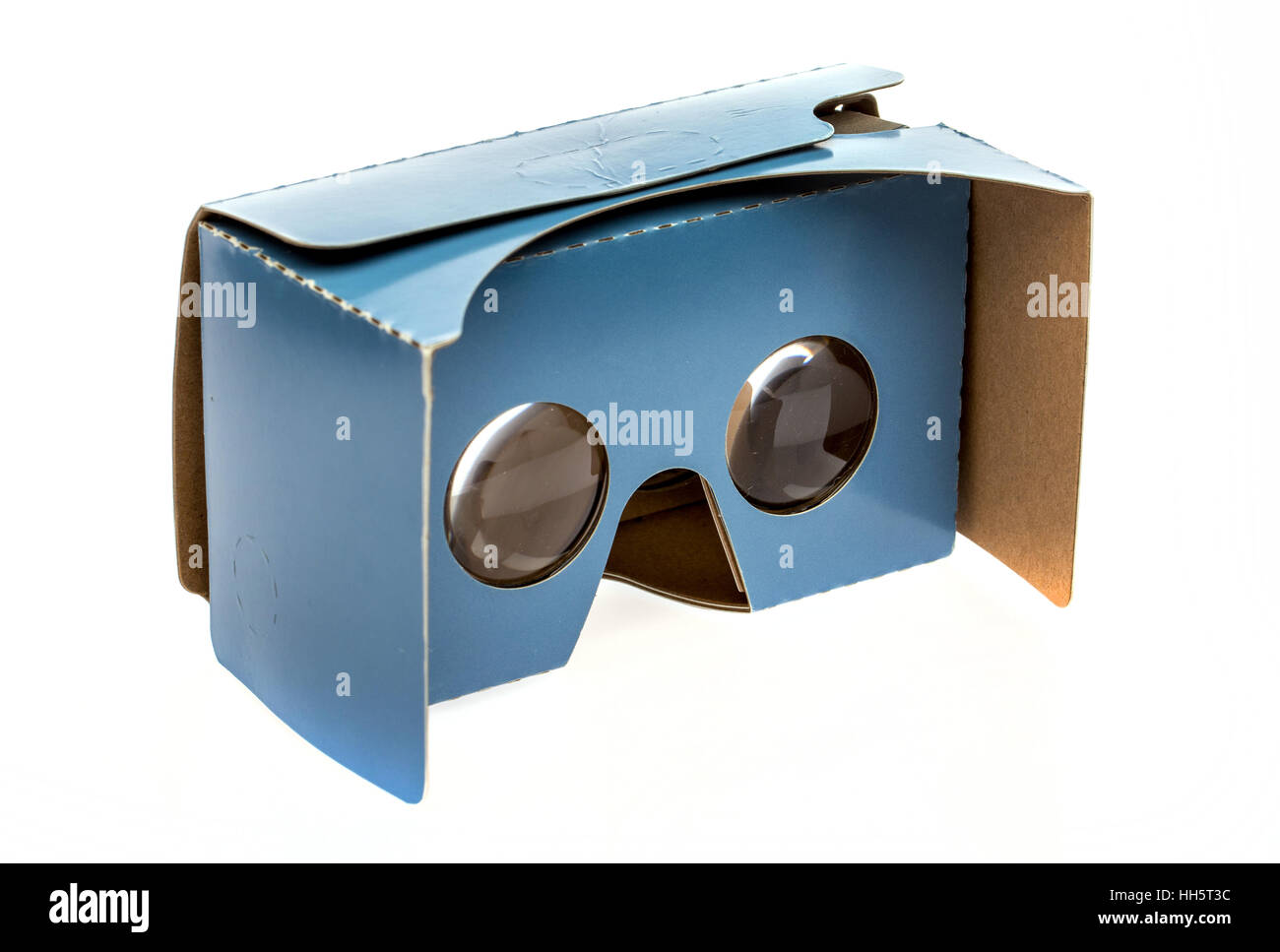 Cardboard VR virtual reality headset Stock Photo