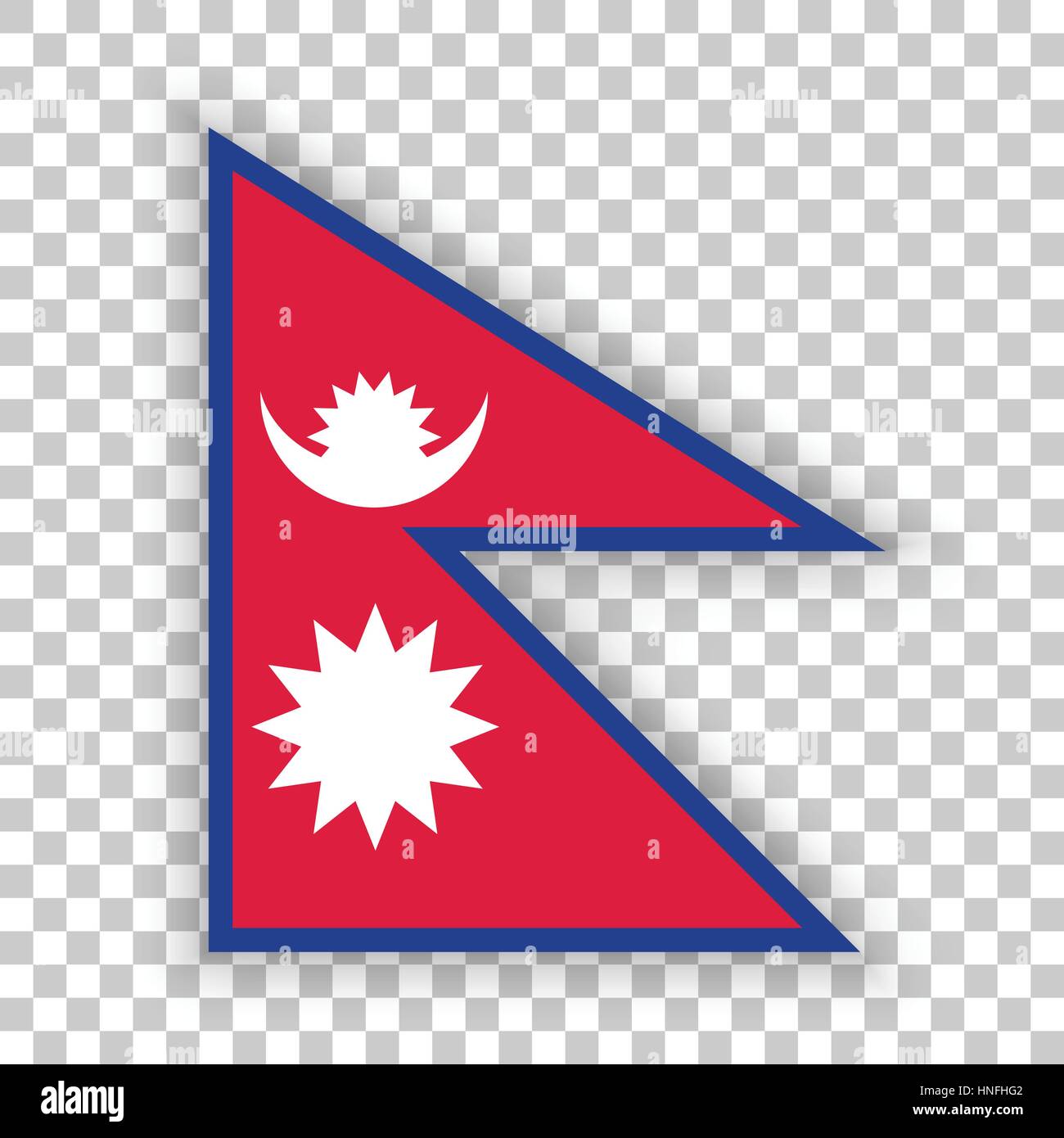 Official vector flag of Nepal . Federal Democratic Republic of Nepal ...