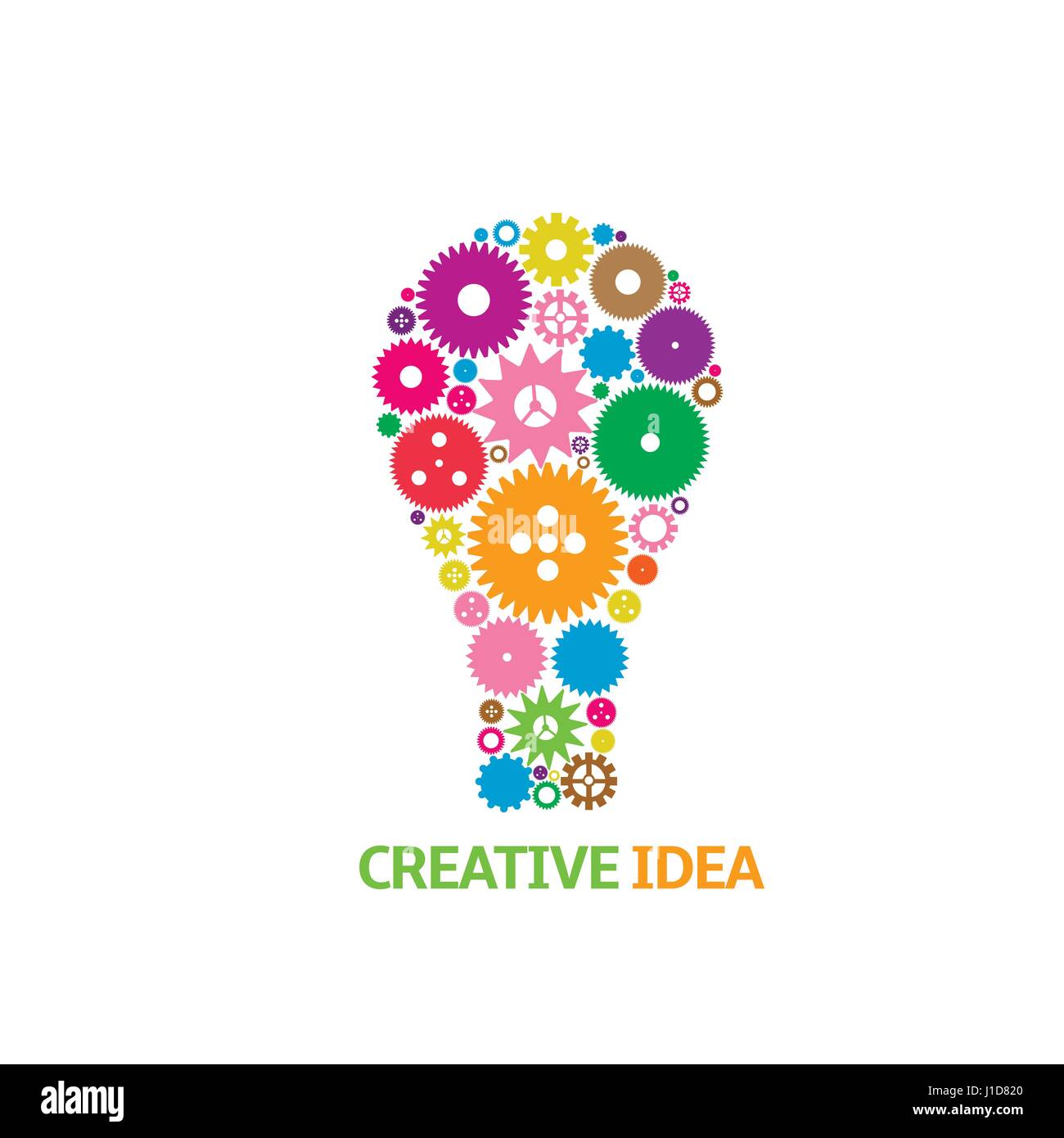 Symbols Of Creativity And Ideas Stock Vector Illustration