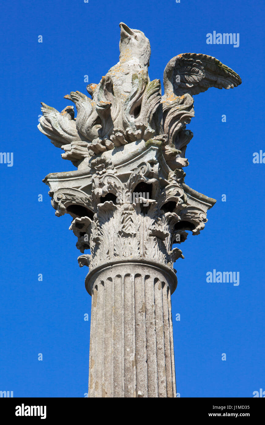 The Phoenix Monument at the Phoenix Park in Dublin, Ireland Stock Photo