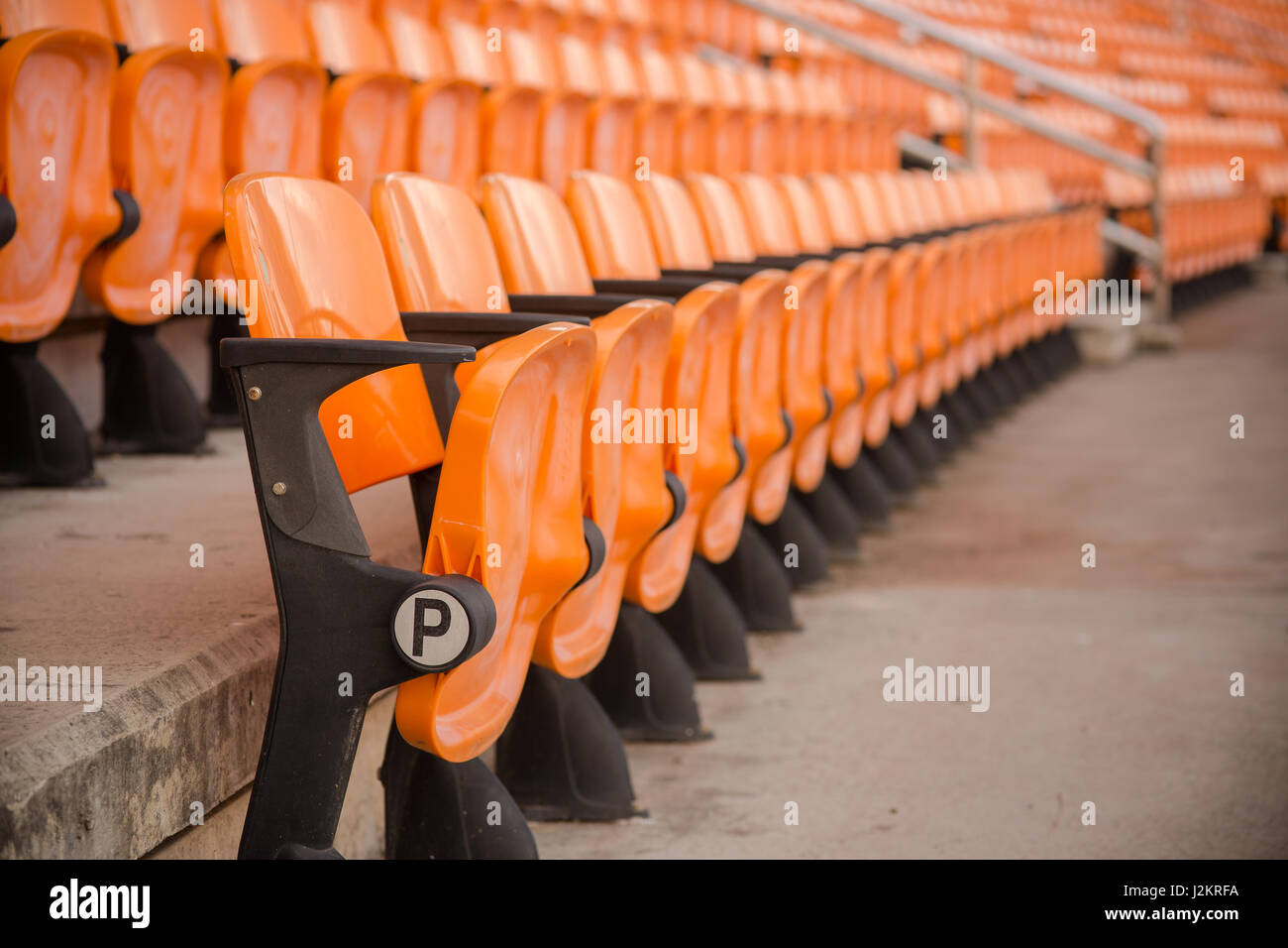 Stadium and seat Stock Photo