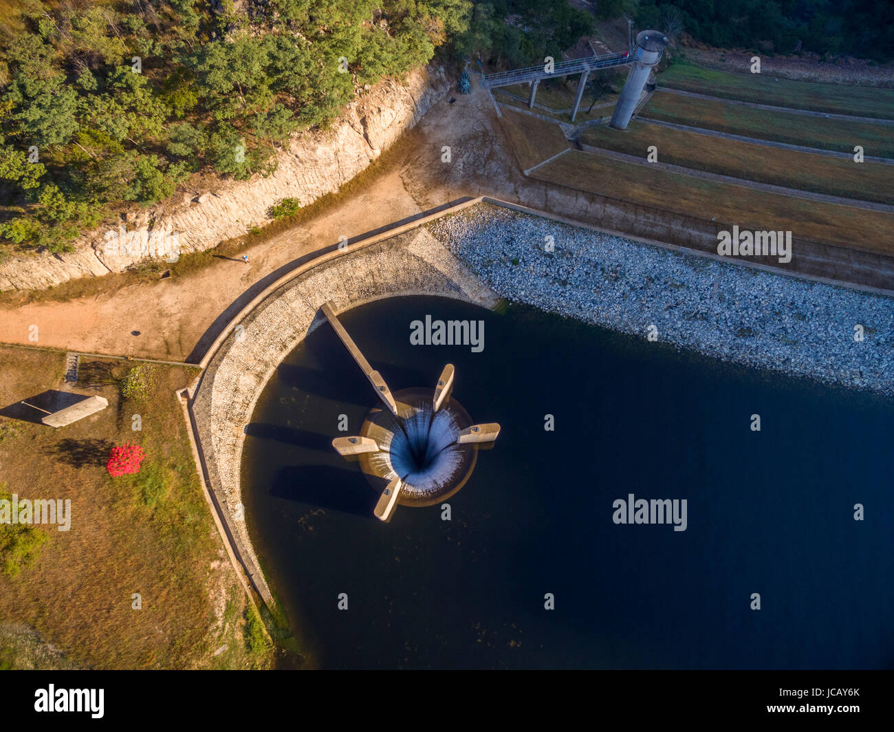 An aerial view of Mazvikadei dam, Zimbabwe Stock Photo - Alamy