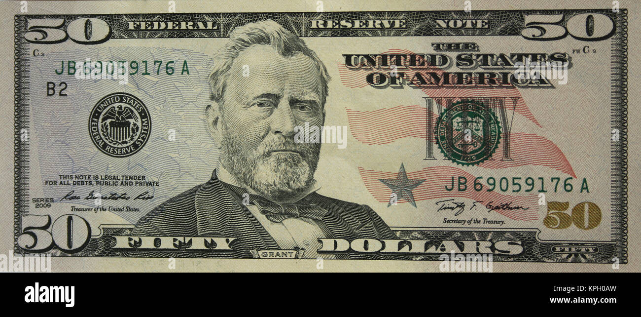 United States 50 Dollar Bill