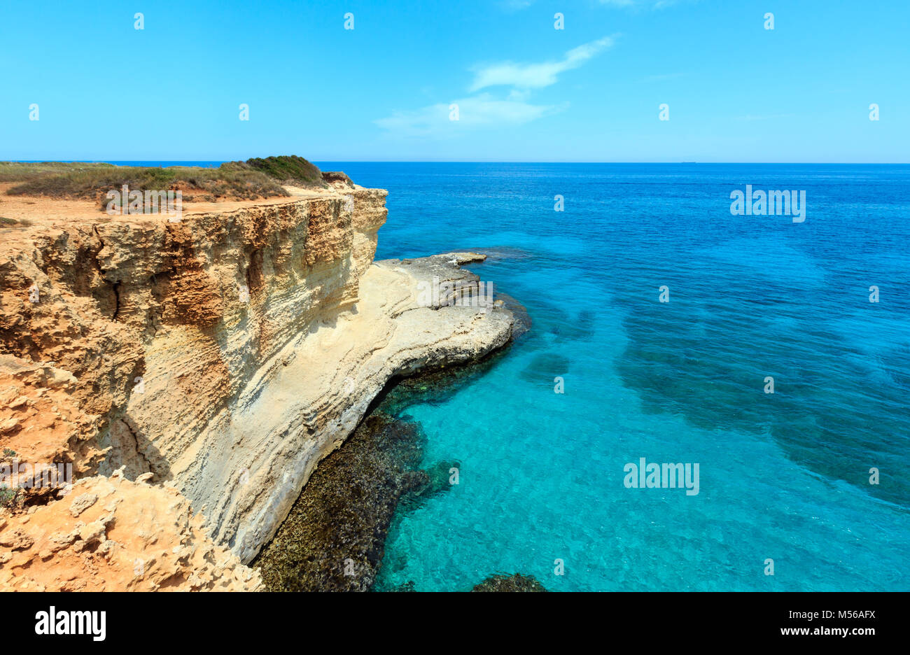 Faraglioni at Torre Sant Andrea, Italy Stock Photo - Alamy