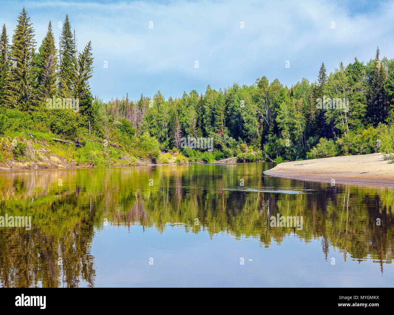 Summer in Siberia Stock Photo