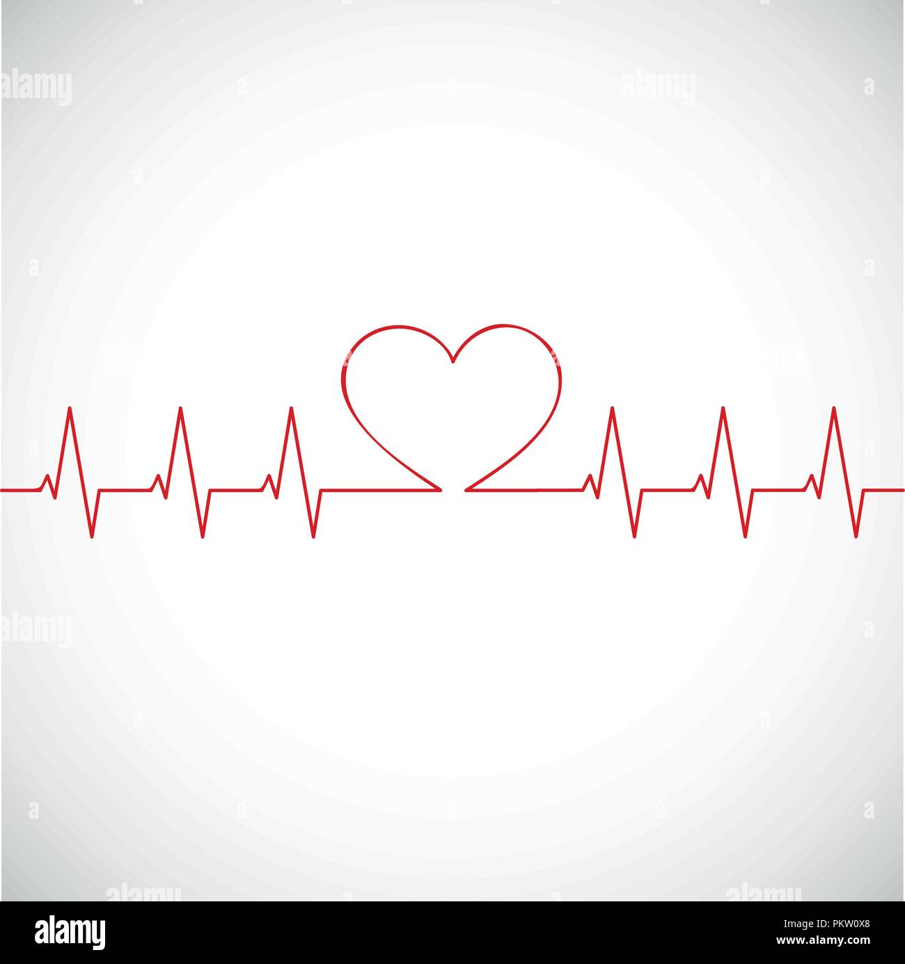 medicine heartbeat flat lines cardiogram vector illustration EPS10 Stock Vector