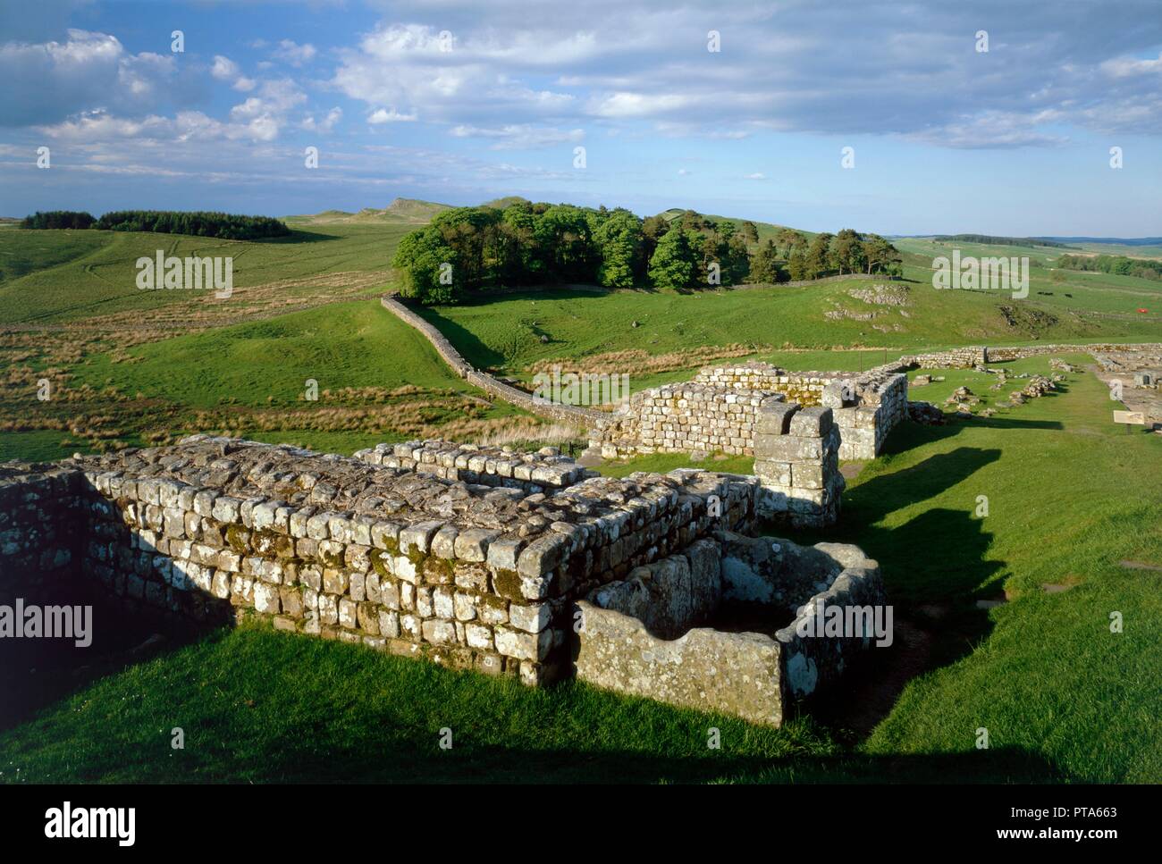 Housesteads Fort, Hadrian's Wall, Northumberland, 2010. Creator: Graeme Peacock. Stock Photo