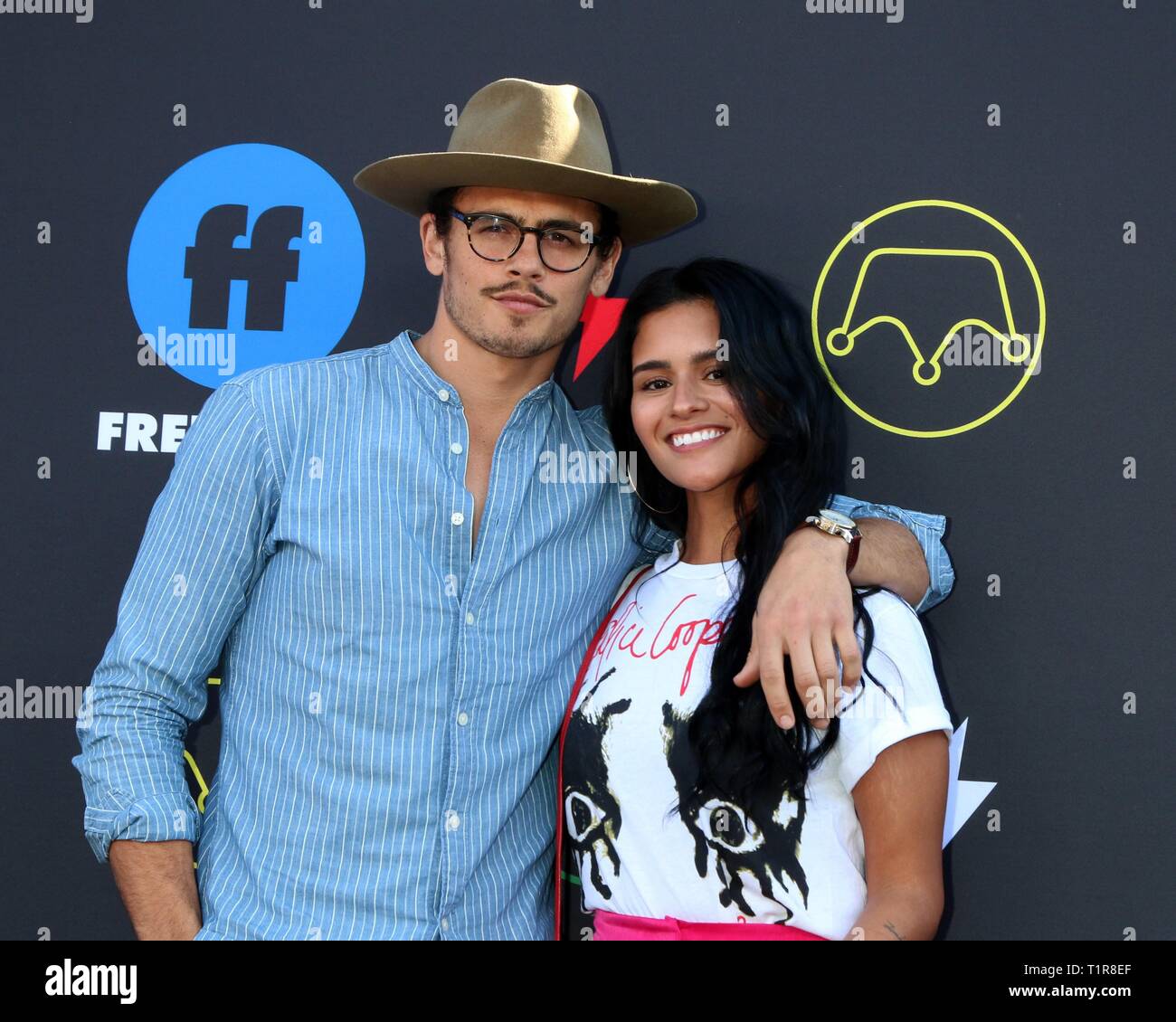 Tommy Martinez, Gigi Zumbado at arrivals for 2nd Annual FREEFORM Summit, Goya Studios Sound Stage, Los Angeles, CA March 27, 2019. Photo By: Priscilla Grant/Everett Collection Stock Photo