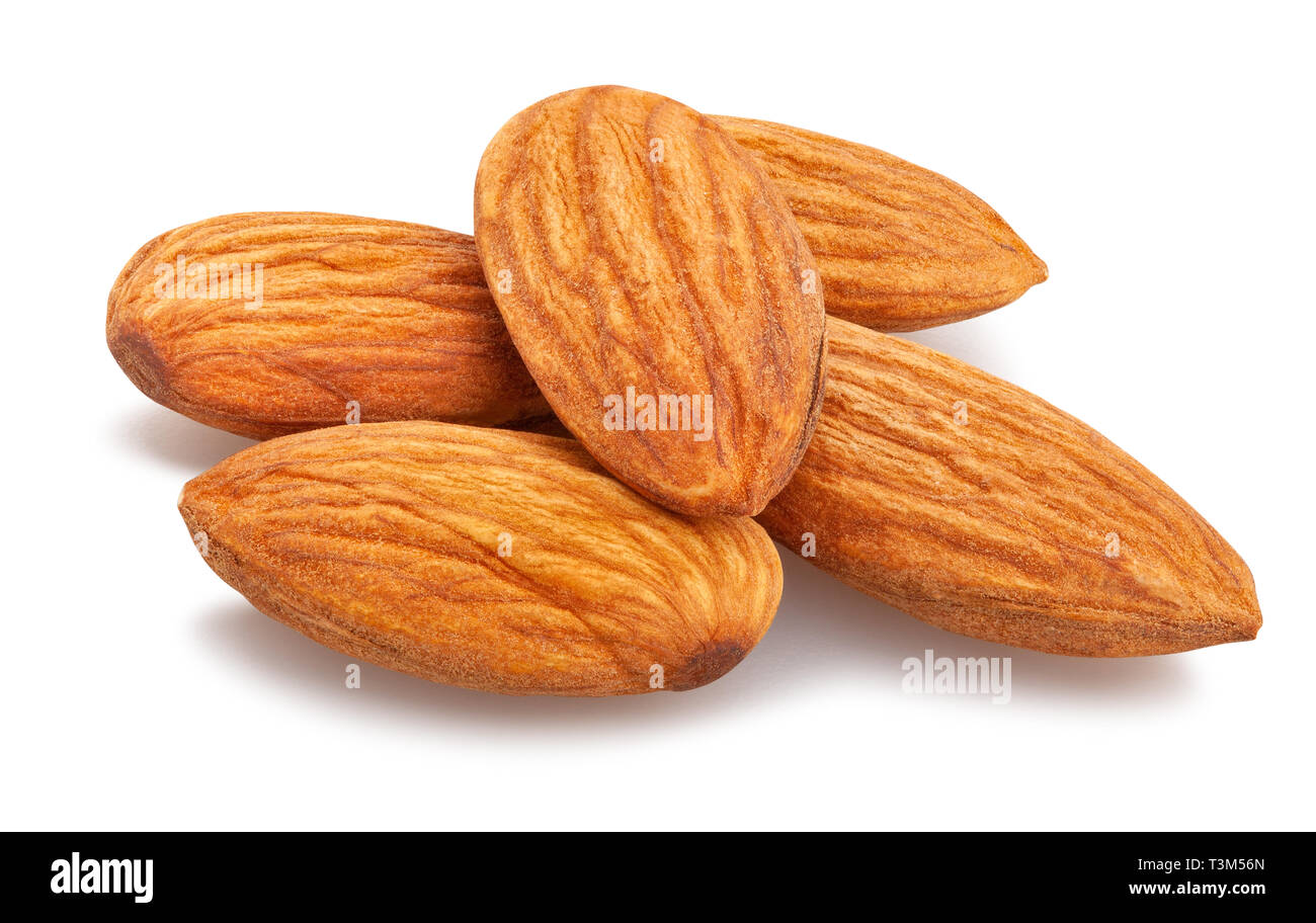 almond path isolated Stock Photo