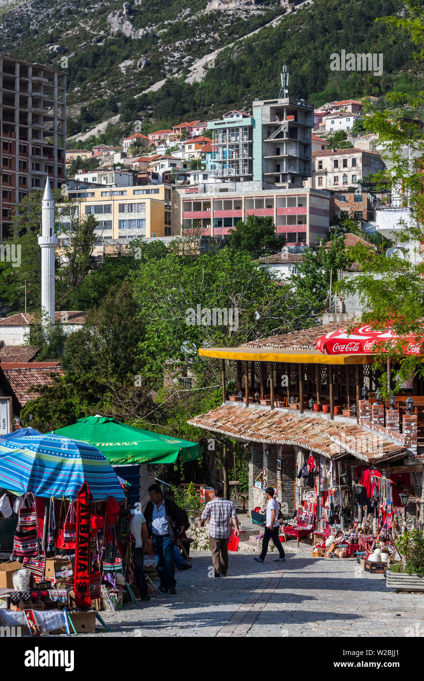 Albania, Kruja, town bazaar Stock Photo